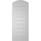 Ekena Millwork Arch Top Surface Mount PVC Gable Vent: Non-Functional, w/2"W x 1-1/2"P Brickmould Frame, 12"W x 28"H GVPAR12X2802SN - alternate 4
